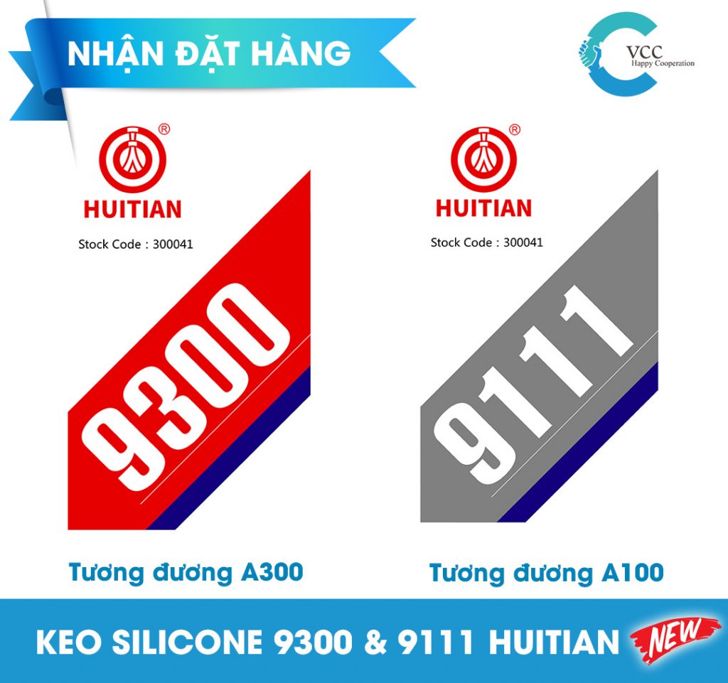 CHÍNH THỨC NHẬN ĐƠN HÀNG KEO SILICONE HUITIAN 9111 & 9300