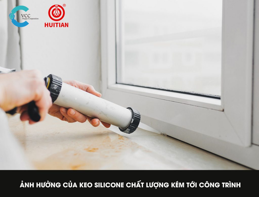 ẢNH HƯỞNG XẤU CỦA KEO SILICONE CHẤT LƯỢNG KÉM KHI SỬ DỤNG TRONG CÔNG TRÌNH