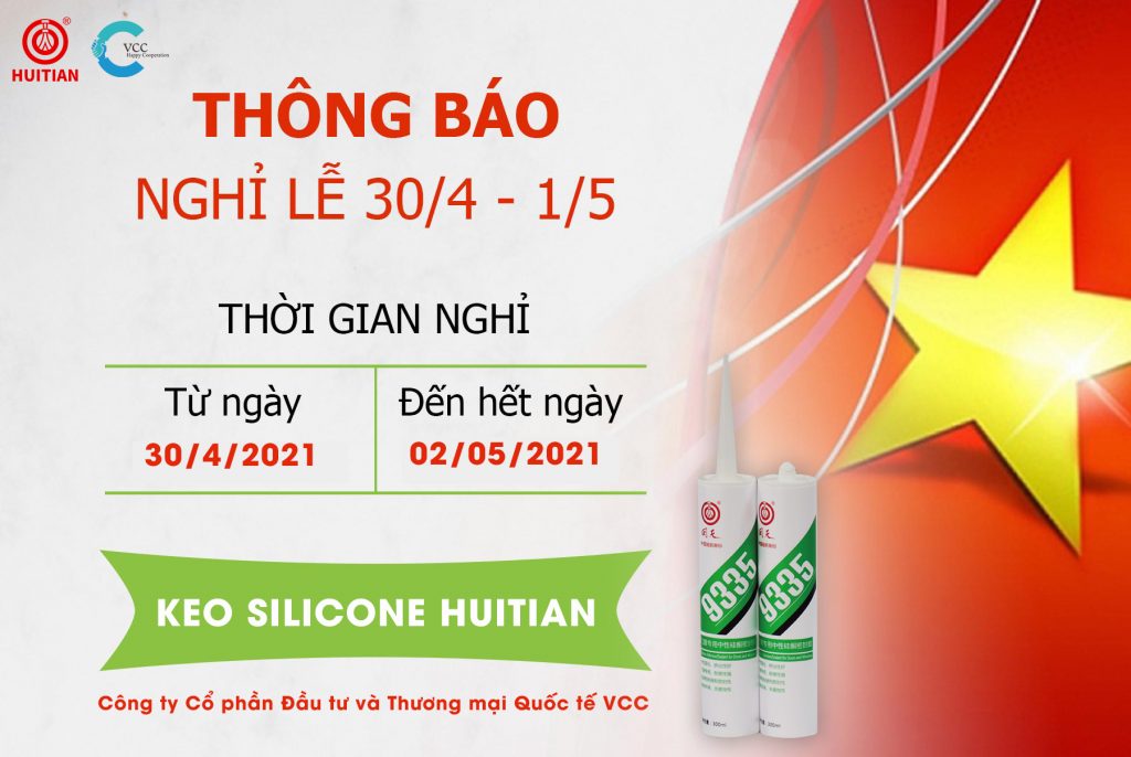 THÔNG BÁO LỊCH NGHỈ ĐẠI LỄ 30/4 & QUỐC TẾ LAO ĐỘNG 1/5